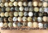 CAA5259 15.5 inches 12mm round dendrite agate beads wholesale