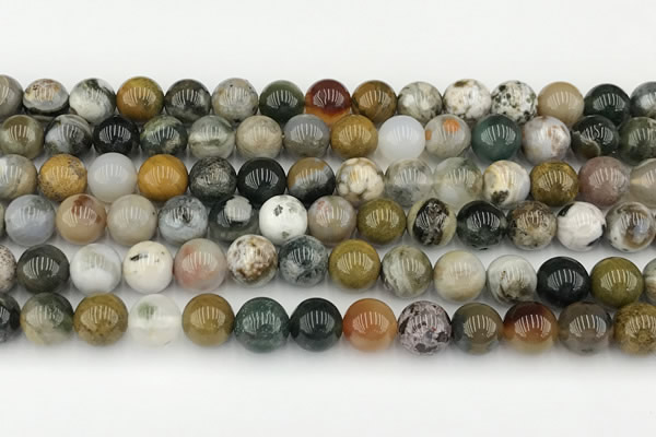 CAA5331 15.5 inches 8mm round ocean agate beads wholesale