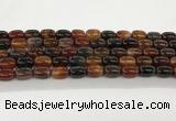 CAA5350 15.5 inches 10*14mm drum agate gemstone beads