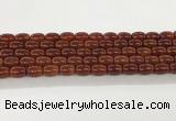 CAA5352 15.5 inches 10*14mm drum agate gemstone beads