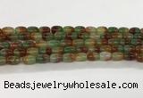 CAA5353 15.5 inches 10*14mm drum agate gemstone beads