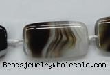 CAA536 15.5 inches 20*35mm rectangle madagascar agate beads