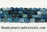 CAA5371 15.5 inches 10*12mm - 11*16mm faceted nuggets agate beads