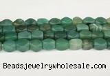 CAA5376 15.5 inches 10*12mm - 11*16mm faceted nuggets agate beads