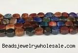 CAA5381 15.5 inches 10*12mm - 11*16mm faceted nuggets agate beads