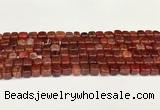 CAA5389 15.5 inches 6*7mm - 8*8mm nuggets agate gemstone beads