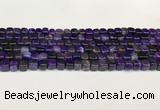 CAA5391 15.5 inches 6*7mm - 8*8mm nuggets agate gemstone beads