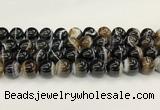 CAA5431 15.5 inches 14mm round agate gemstone beads