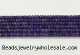 CAA5436 15.5 inches 6*8mm faceted rondelle agate gemstone beads