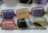 CAA544 15.5 inches 12*16mm rectangle dyed madagascar agate beads