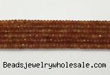 CAA5442 15.5 inches 6*8mm faceted rondelle agate gemstone beads