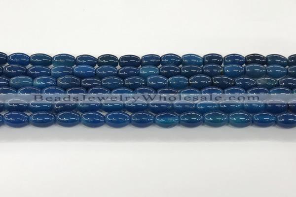 CAA5447 15.5 inches 8*12mm rice agate gemstone beads