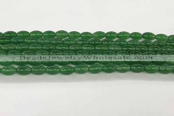 CAA5454 15.5 inches 8*12mm rice agate gemstone beads