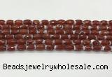 CAA5460 15.5 inches 8*12mm faceted rice agate beads