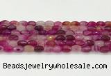 CAA5462 15.5 inches 8*12mm faceted rice agate beads