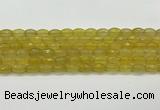 CAA5469 15.5 inches 8*12mm faceted rice agate beads