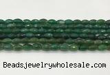 CAA5474 15.5 inches 8*12mm faceted rice agate beads