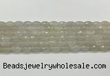 CAA5480 15.5 inches 8*12mm faceted rice agate beads