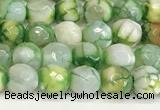 CAA5504 15 inches 6mm faceted round fire crackle agate beads