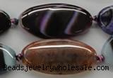 CAA553 15.5 inches 20*40mm oval dyed madagascar agate beads