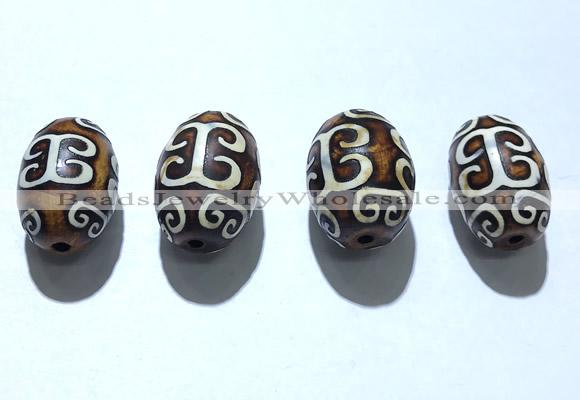 CAA5719 20*30mm drum tibetan agate dzi beads wholesale