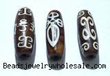 CAA5721 14*40mm drum tibetan agate dzi beads wholesale