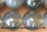 CAA5828 15 inches 10mm round AB-color agate beads