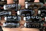 CAA5871 14*38mm - 16*43mm rice tibetan agate dzi beads