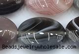 CAA5893 15 inches 12*16mm oval botswana agate gemstone beads