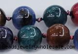 CAA606 15.5 inches 20mm round dragon veins agate beads wholesale