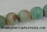 CAA725 15.5 inches 14mm faceted round fire crackle agate beads