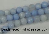 CAA735 15.5 inches 6mm faceted round blue lace agate beads wholesale