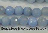 CAA738 15.5 inches 12mm faceted round blue lace agate beads wholesale