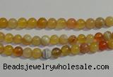 CAA86 15.5 inches 4mm round botswana agate gemstone beads