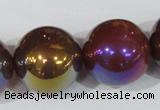 CAA876 15.5 inches 24mm round AB-color red agate beads