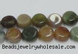 CAB128 15.5 inches 10mm coin india agate gemstone beads wholesale