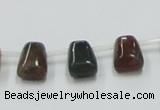 CAB130 15.5 inches 8*12mm trapezoid india agate gemstone beads