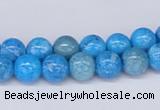 CAB221 15.5 inches 8mm round blue crazy lace agate beads