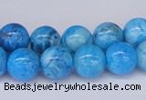 CAB222 15.5 inches 10mm round blue crazy lace agate beads