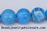CAB224 15.5 inches 16mm round blue crazy lace agate beads