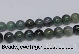 CAB383 15.5 inches 6mm round moss agate gemstone beads wholesale