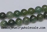 CAB384 15.5 inches 8mm round moss agate gemstone beads wholesale