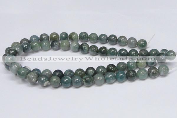 CAB386 15.5 inches 12mm round moss agate gemstone beads wholesale