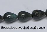 CAB396 15.5 inches 12*16mm teardrop moss agate gemstone beads