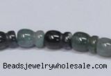 CAB426 15.5 inches 9*13mm vase-shaped moss agate gemstone beads