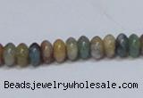 CAB440 15.5 inches 4*8mm rondelle indian agate gemstone beads