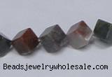 CAB442 15.5 inches 8*8mm inclined cube indian agate gemstone beads