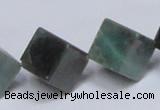 CAB443 15.5 inches 14*14mm inclined cube indian agate gemstone beads