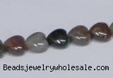 CAB453 15.5 inches 10*10mm heart indian agate gemstone beads