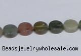 CAB455 15.5 inches 10mm coin indian agate gemstone beads wholesale